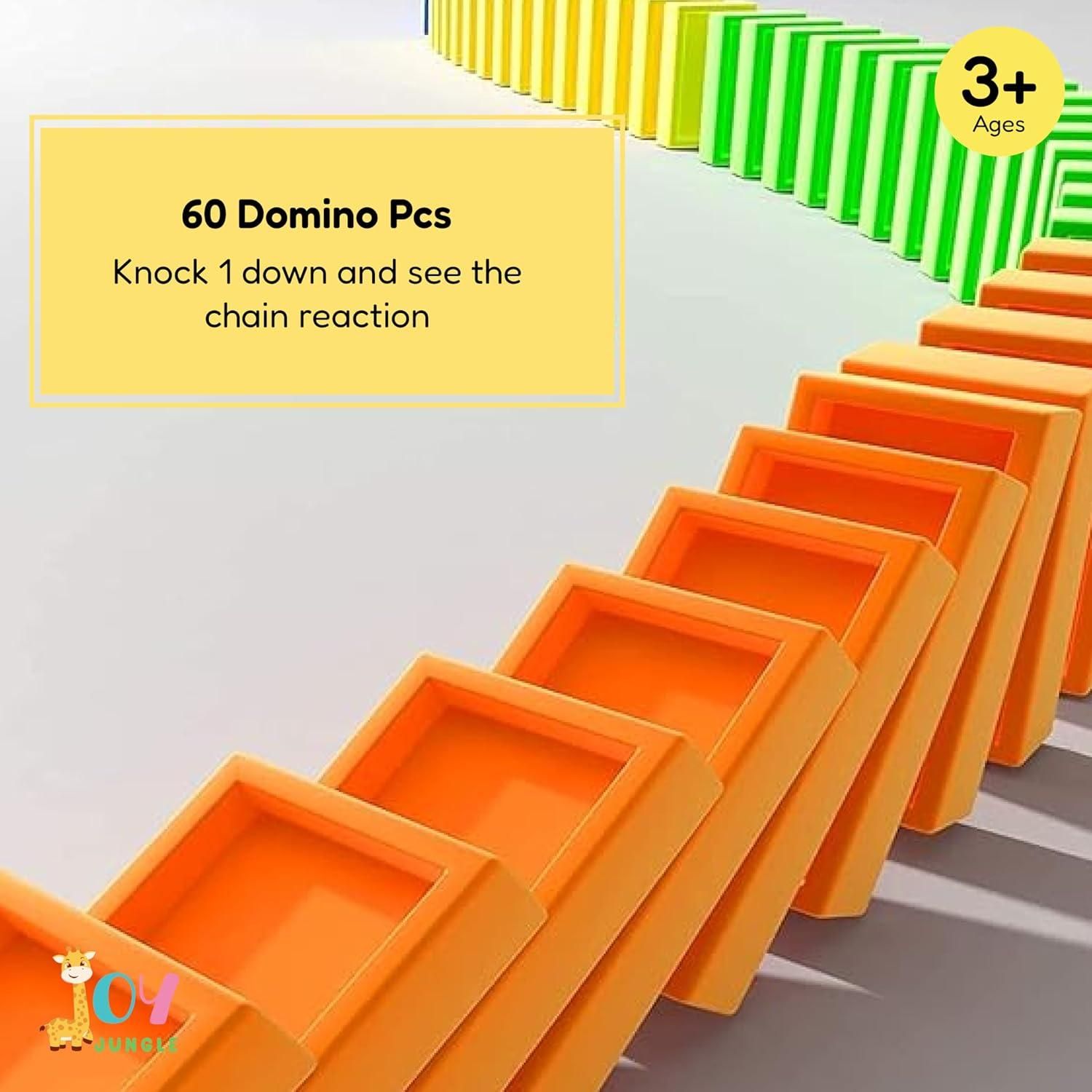 Train Toy Domino Set for Kids  BPA-Free Plastic with Sound Effects