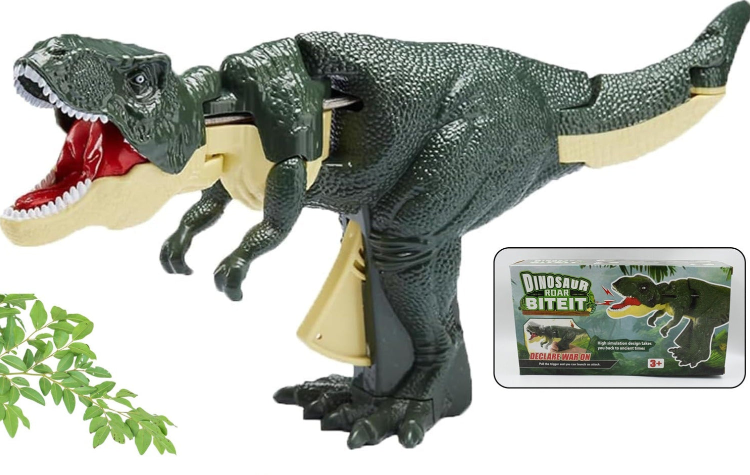 17969 Dinosaur Roaring Toys Trigger Dinosaurs Toys With Dinosaur Sound Lighting Model Vibrating Headmoving (3 + Years  1 Pc)