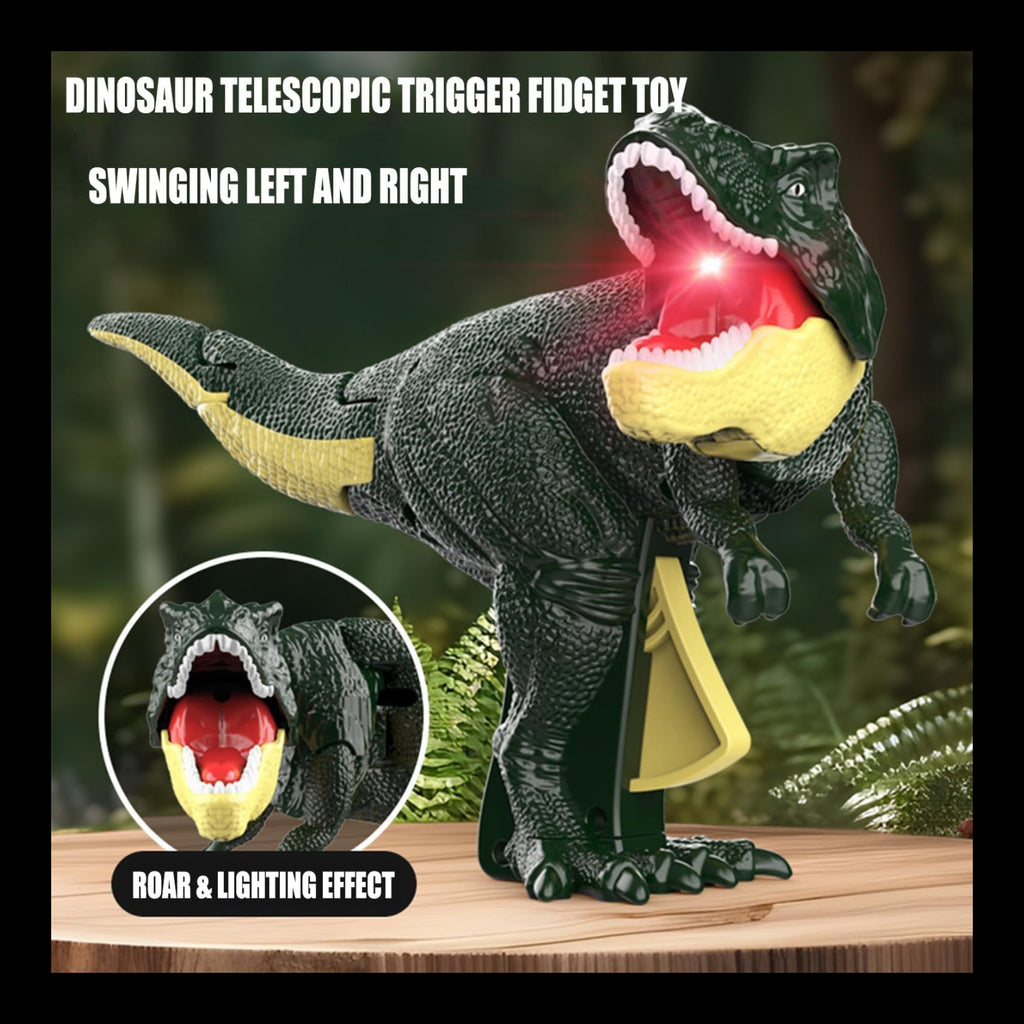 17969 Dinosaur Roaring Toys Trigger Dinosaurs Toys With Dinosaur Sound Lighting Model Vibrating Headmoving (3 + Years  1 Pc)