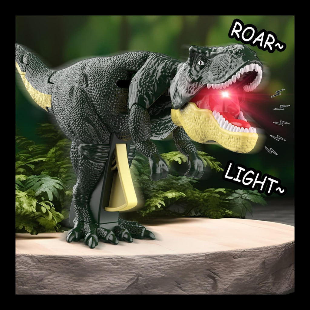 17969 Dinosaur Roaring Toys Trigger Dinosaurs Toys With Dinosaur Sound Lighting Model Vibrating Headmoving (3 + Years  1 Pc)