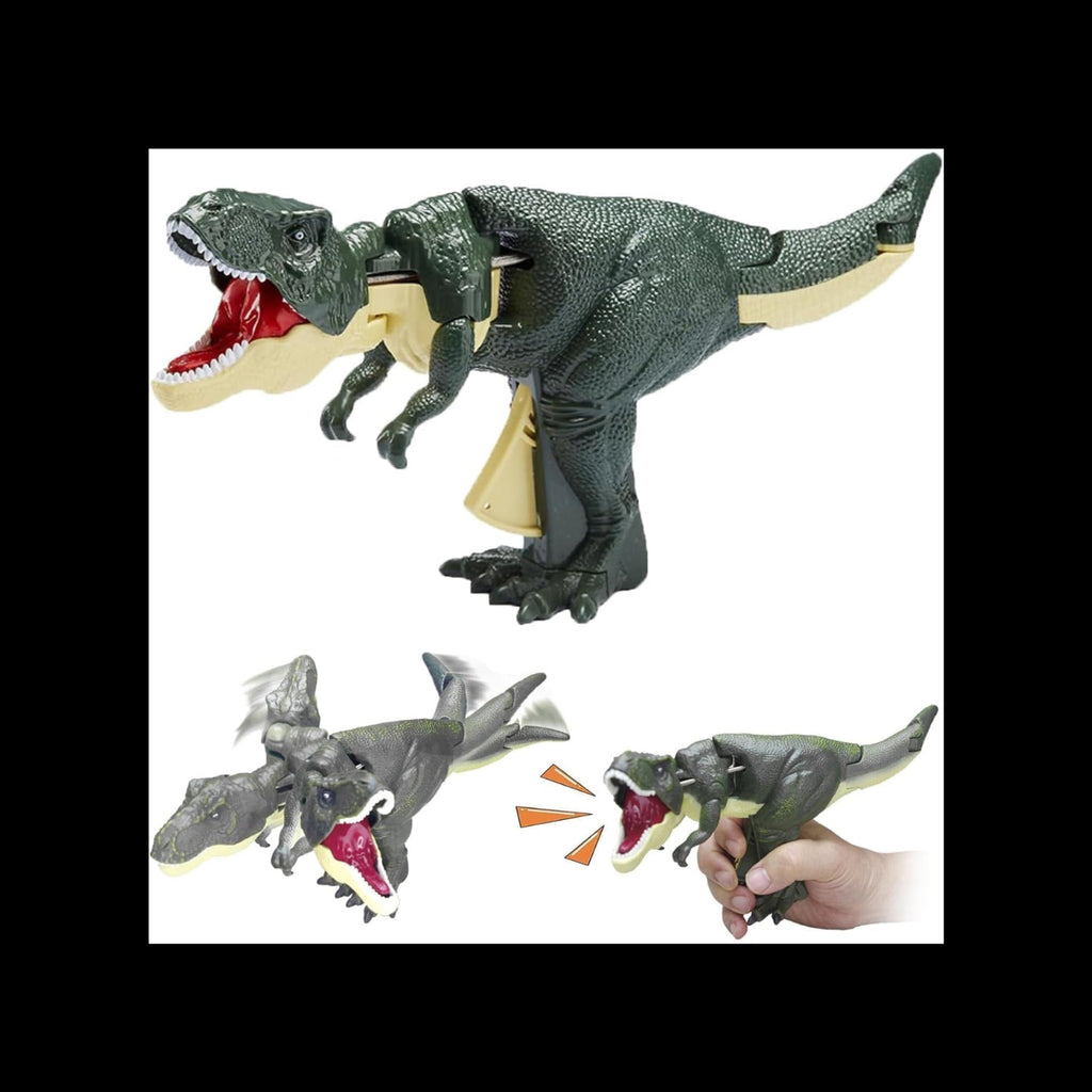 17969 Dinosaur Roaring Toys Trigger Dinosaurs Toys With Dinosaur Sound Lighting Model Vibrating Headmoving (3 + Years  1 Pc)